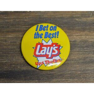 1990's Lays Chips Pin Promo Bet On The Best Brand Vintage